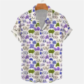 Funny Graphic Shirts For Men Clothing Fashion Summer Mens Blouses Casual Outdoor Lapel Blouse Hawaiian Button Y2k Tops. 