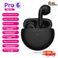 Pro 6 Wireless Bluetooth Headphones TWS Earphones Mini Heaset with Charging Case Earbuds for All Phone Huawei iPhone. 