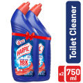 Harpic Toilet Cleaner 1.5L (750ml X 2), Double Pack Original Power Plus 10x Stronger, new & thicker formula kills 99.9% of germs. 