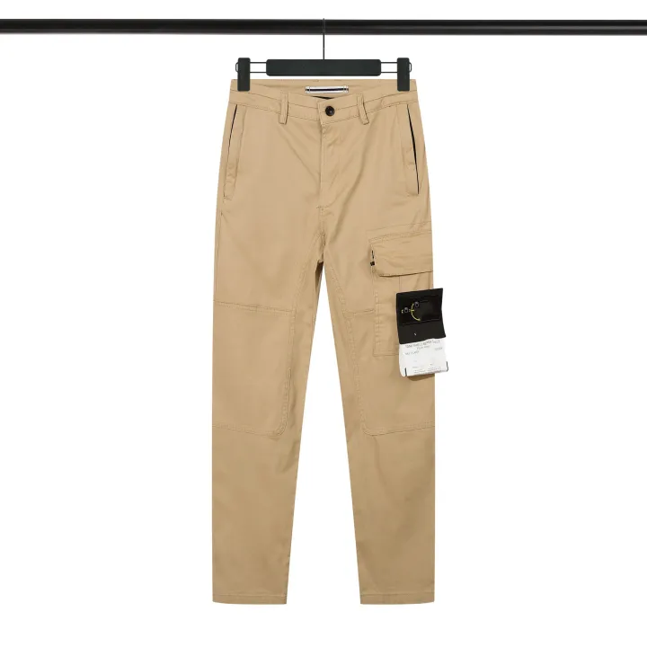 High%20Quality%20New%20Men's%20Zipper%20Pocket%20Stretch%20Slim%20Cargo%20Pants%20-%20Image%204