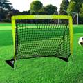 Kids Soccer Goal Practice Easy Assembly with Inflator Stakes Soccer Training Gear for. 