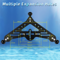 Diving Tray Video Triangle Stabilizer Gimbal Tripod Three-Legged Pan/Tilt Bracket Aluminum Alloy SLR Camera Underwater Photography Light Stand Base.