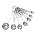 Baking Measuring Spoon Kit, Corrosion Proof Measuring Spoon Set Stainless Steel 7 PCS for Bakery. 
