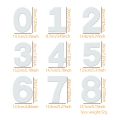0/1/2/3/4/5/6/7/8/9 Number Cake Template/Mould Number Cake Stencils 8/10/12 Inch Birthday Numbers Template For Cakes 0052.