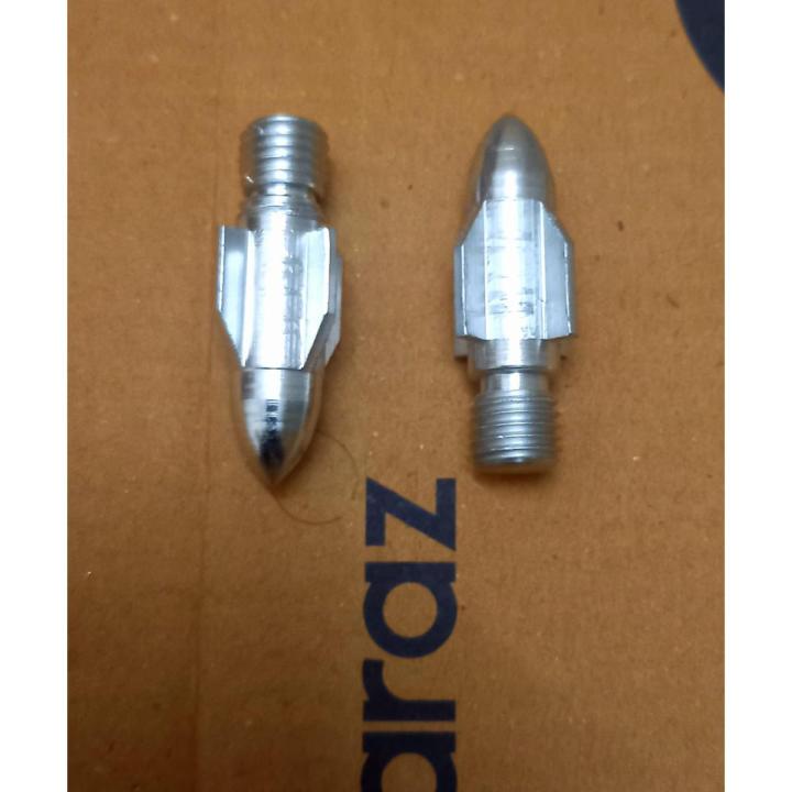 Bulet screw For Motorcycle looking glass. Silver