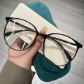 New Matte Reading Glasses Retro Eye Glass Frame Anti Blue Light Glasses Computer Spectacles Big Round Frame Large Frame Glasses. 