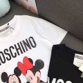 2020 New ins fashion Moschino short-sleeved T-shirt men and women couple pure cotton loose-fitting p. 