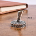 European Vintage Feather Pen Pen Stand Metal Round Pen Holder Pen Accessories. 