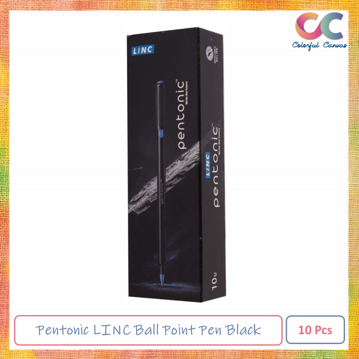 Pentonic Linc Penna A Sfera, Confezione Da 10, Colore Blu, Con Clip Da Tasca - 4