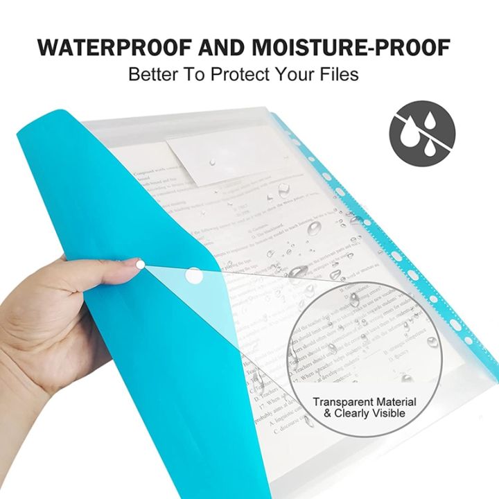 12%20Packs%20Binder%20Pocket%2011%20Holes%20for%202/3/4%20Ring%20Binder%20File%20Pouch%20-%20Image%203