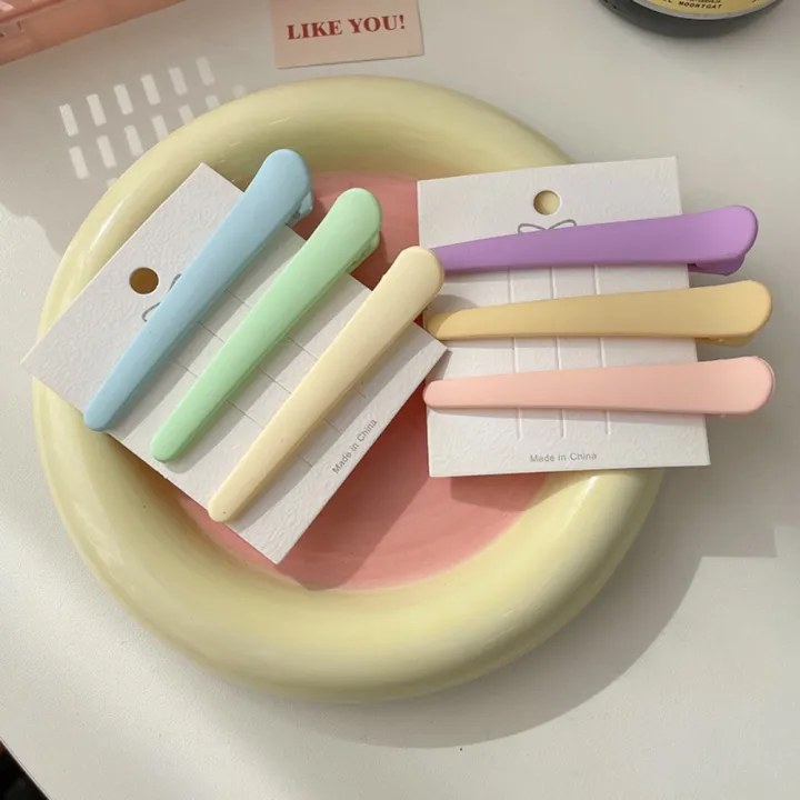 Korea%20Macaron%20Color%20Makeup%20Clips%20Simple%20Cute%20Duck%20Mouth%20Clip%20Fashion%20Acrylic%20Hair%20Clip%20Women%20-%20Image%206