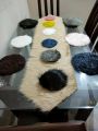 Fur Dining Table Runner Set With 12 Mat.