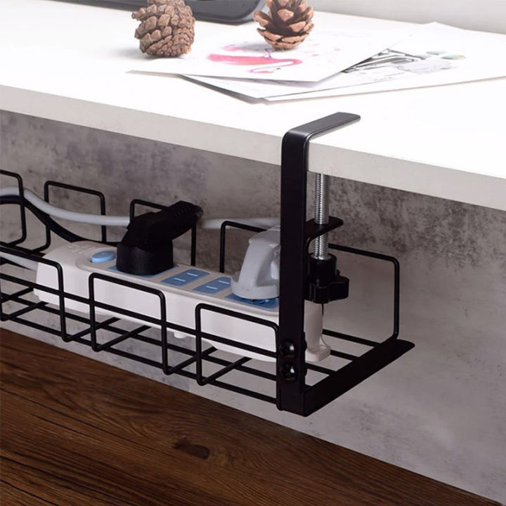Under-desk%20Cable%20Management%20Rack%20Hanger%20Punch%20Free%20Hanging%20Wire%20Storage%20Organizer%20Wire%20Power%20Board%20Adapter%20Holder%20Basket%20Shelf%20-%20Image%205