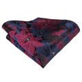 Hi-Tie Red Fashion Paisley 100% Silk Men's Tie Set 8.5cm Wedding Ties For Men New Design Hanky Cufflinks Set Quality Necktie.