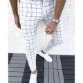 Plaid Men Pants Skinny Pants Men's Clothing Pantalon Trousers Pencil Pants Men's Ropa Hombre Streetwear Men Smart Casual Pants. 