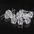 8mm LED Water Clear Light Emitting Diodes Lamp 50ps. 