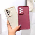 Jizetin for Realme C35 / Narzo 50A Prime Back Cover Classical Color Ladder Camera Soft Rubber Mobile Phone Case.