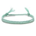 Meetvii Simple Woven Cotton Rope String Bracelet Pray Yoga Handmade Pure Color Chic Tassel Bracelet for Women 2020 New. 
