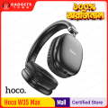 Hoco W35 MAX Over‑Ear Headphones | Bluetooth 5.3 (JL 7006F4) | 40 mm Drivers | 800 mAh Battery – 90 H Playback/Talk Time | Wired AUX & TF Card Modes | Hi‑Fi Sound | Lightweight & Foldable.