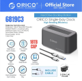 ORICO 6819C3 HDD Enclosure 3.5" SATA to Type-C 10Gbps Hard Drive Docking Station Support UASP 12V3A Power Adapter for HDD/SSD.