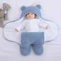 Newborn Blanket Baby Sleeping Bag - navy color. 
