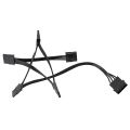 4Pin IDE 1 to 5 SATA 15Pin Hard Drive Power Supply Splitter Cable for DIY Hard Disk PC Sever 18AWG Power.