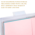 12x12 Scrapbook Paper Storage Organizer Clear Loading Files B. 