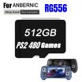 FOR ANBERNIC RG556 Handheld Game Console Memory Retro Video Player Card 61000 Games PS2 512G 256G 128G Micro TF PSP Games Bag. 