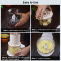 Food Processor, 4 Bowls 2 Blades Electric Grinder Chopper,  Baby Food Processor, Cordless Food Fruit Vegetable Blender. 