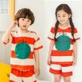 2 4 6 8 10 Years Kids Pjs Sets Summer Pajamas for Children Cotton Boys Sleepwear Baby Pyjamas Short Sleeves Girl Sets Nightwear. 