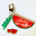 TV Series Shining Twinkling Watermelon Keychain Unisex Viva la vida Acrylic Pendant Keyrings Accessories Key Chains. 