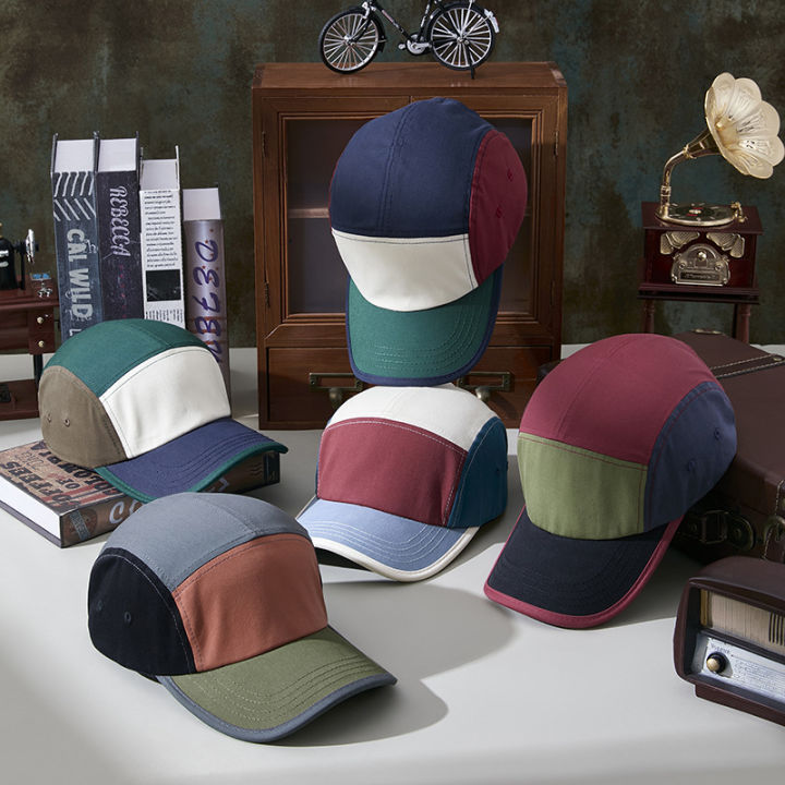%5B%20New%20%5D%20Summer%20Cool%20Retro%20Cotton%20Color-Matching%20Baseball%20Cap%20Women's%20Outdoor%20Sports%20Hat%20Men's%20Simple%20Fashion%20Peaked%20Cap%20-%20Image%203