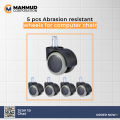 5pcs Abrasion resistant silent wheel rubber wheels  5p-MHN. 