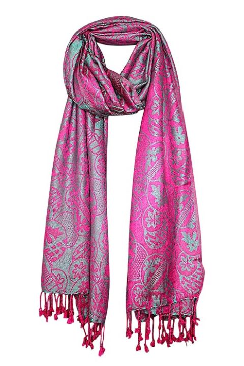woman winter shawl for raf use multicolor