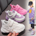 Spring and autumn, middle and large children's single shoes, girls' sneakers, girls' shoes, primary school students, velvet sneakers, light children's casual shoes. 