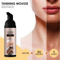 Tanning Mousse Cream Solarium Brown Sun Bronzer Sunless Indoor Tanner Self Tan Hydrating Moisturizing Body Bronzing Lotion 60ml. 