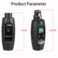 ‘’ UHF Wireless XLR Transmitter Receiver Mic Head Kit Rechargeable Mic Adapter Black Plastic. 