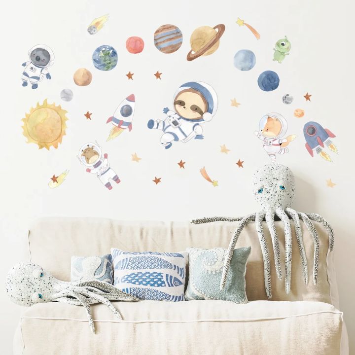 Wall%20Stickers%20for%20Boys%20Room%20Baby%20Nursary%20Room%20Decoration%20Cartoon%20Space%20Planet%20Astronaut%20Wall%20Decals%20Kids%20Bedroom%20Wallpaper%20Mural%20-%20Image%203