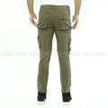 পুরুষদের জন্য অলিভ ট্যুইল কার্গো/মোবাইল প্যান্ট. 
