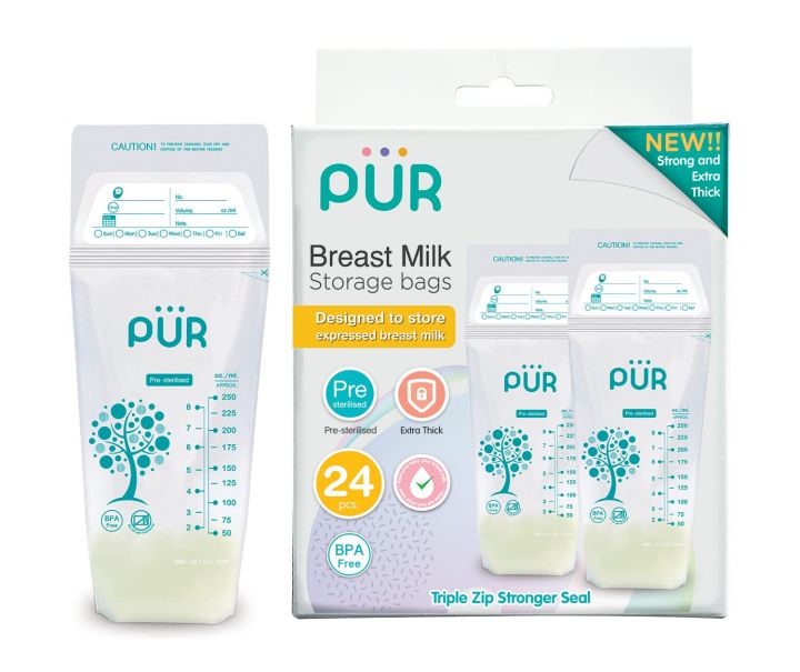 PUR Breast Milk Storage Bags – 24 Bags (6207/23)
