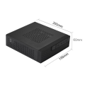 M06 Mini Desktop Case MINI-ITX PC Chassis Versatile and Efficient Industrial Control Case with Foot Stand Easy to Use. 