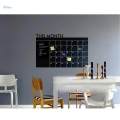 Monthly Planner Calendar Blackboard Removable Wall Sticker Chalk Board Decal.