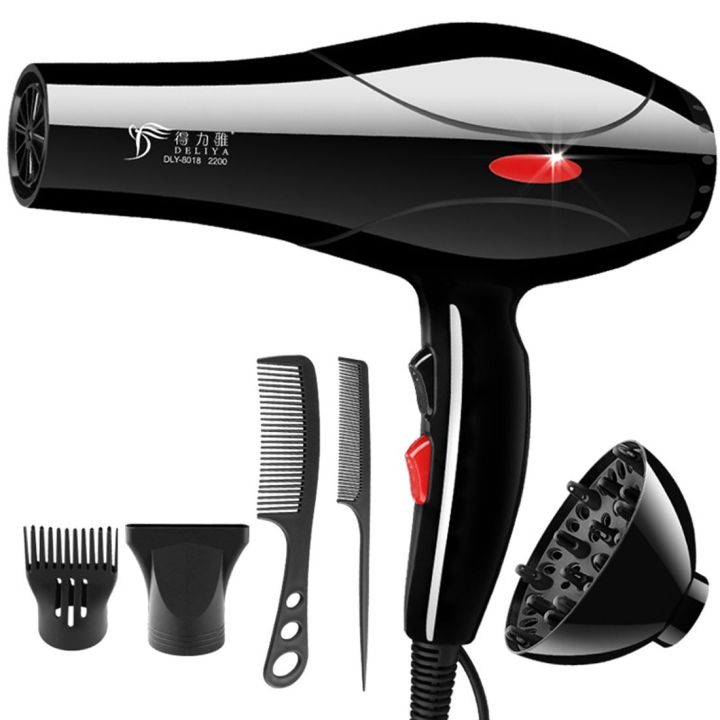 Hair Dryer 2200W Household Hair Dryers Diffuser Comb Salon US Plug Mini Travel Portable Drying Machine Hair Care drop Shipping