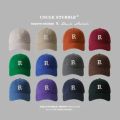 High Quality White Pink Baseball Cap Female Korean Rose Powder Cap Small Face Streetwear Embroidery Letter R Hat Basket Homme.