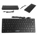 Keyboard | Laptop Desktop Computer And Android Mobile Mini Keyboard Logic Lg-101 Mini Usb Wired Keyboard - Black - Compact And Functional Mini Keyboard For Various Devices.