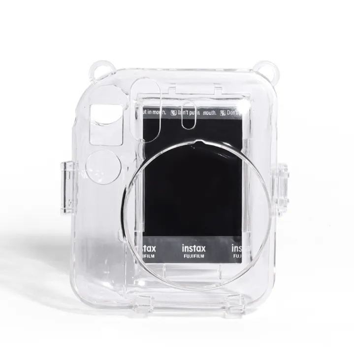 (Not%20a%20camera)%20For%20FUJIFILM%20instax%20mini%2012%20Crystal%20Hard%20Acrylic%20Camera%20Case%20with%20Shoulder%20Strap%20-%20Image%204