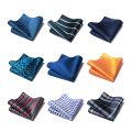 White Pocket Square Men Handkerchief Vangise Brand 2022 New Design Silk Hanky Floral Men Suit Accessories lover's day Fit Party. 