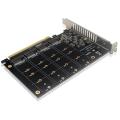 JAERBEE 2X PH44 NVME 4-Disk Array Card PCIE Signal Split Array Card. 