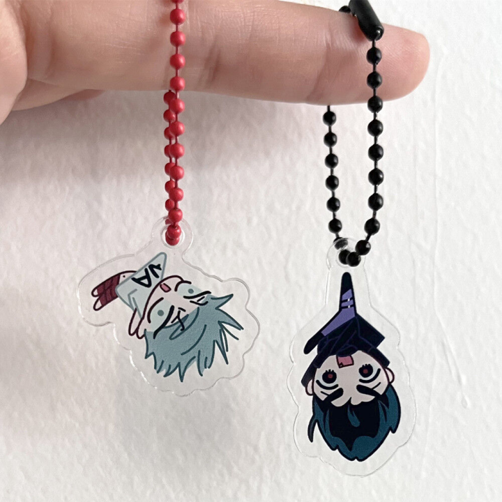 Anime Alien Stage Ivan Till Cosplay Chain Acrylic Kawaii Keychains Backpack Pendant Ornament Key Ring Accessories Gift