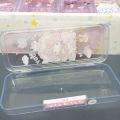 Sanrio Pencil Case Transparent Password Acrylic Pen Box Kuromi Cinnamoroll Melody Kawaii School Students Storage Box Stationery.